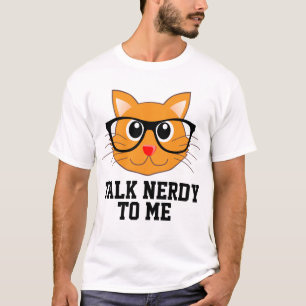 SAMTAL som ÄR NERDY TILL MIG, roliga kattT-tröja Tee