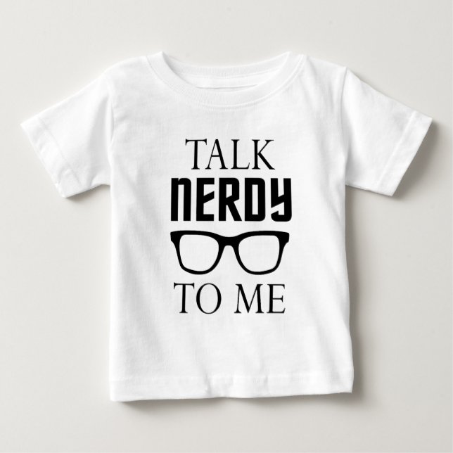 Samtal som är nerdy till mig t shirt (Framsida)