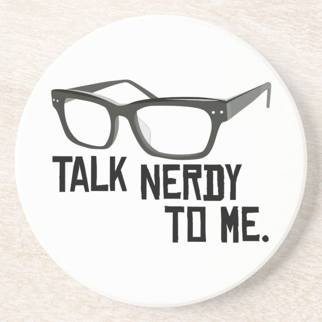Samtal som är nerdy till mig underlägg sandsten (Framsidan)