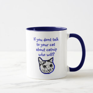 Samtal till din katt om catnip mugg