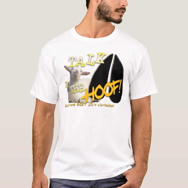 SAMTAL TILL KLÖVEN! ROLIGT GETORDSTÄV T SHIRT (Framsida)
