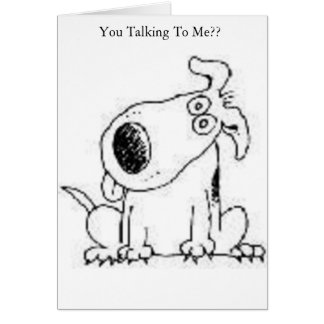 Samtal till mig? hälsningskort