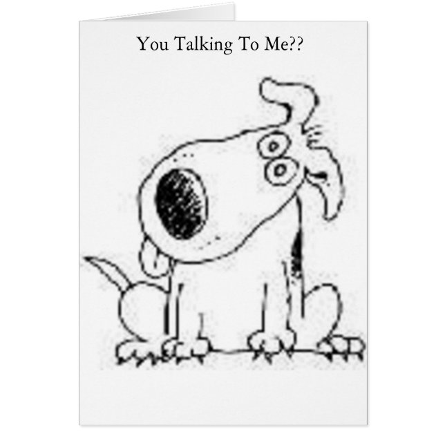 Samtal till mig? hälsningskort (Framsidan)