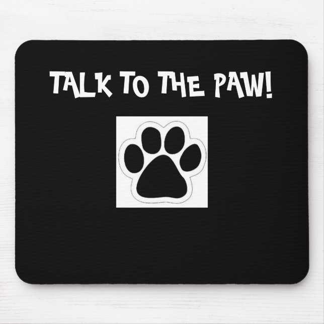 Samtal till tassen! Mousepad Musmatta (Framsidan)
