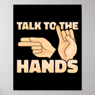 Samtala med Händer Amerikanska teckenspråk 2 Poster