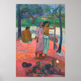 Samtalet, 1902, av Paul Gauguin Poster