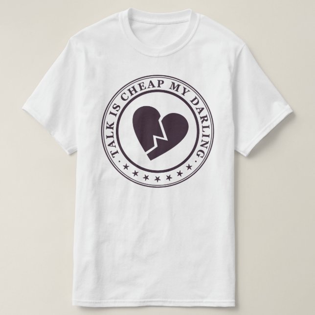 samtalet är billigt t shirt (Design framsida)