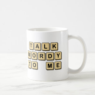 Samtalet som är wordy till mig som är trä, kaffemugg