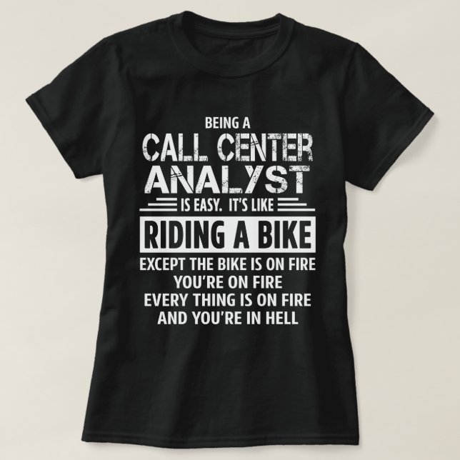 Samtalscentanalytiker T Shirt (Design framsida)
