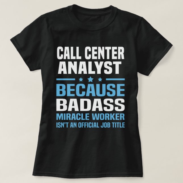 Samtalscentanalytiker T Shirt (Design framsida)