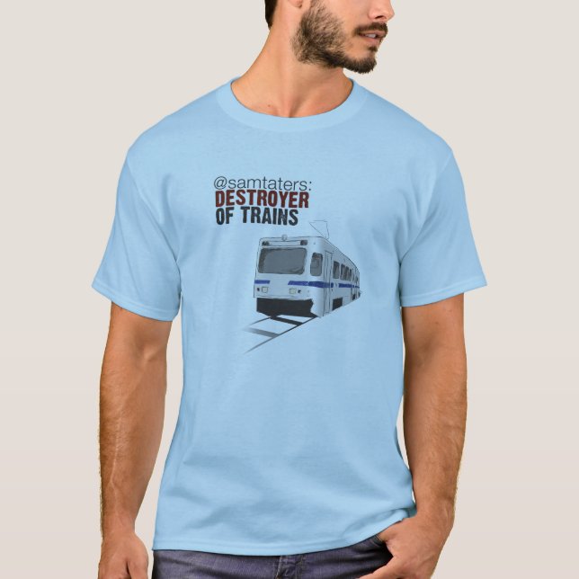 @samtaters: jagare av tåg tee (Framsida)