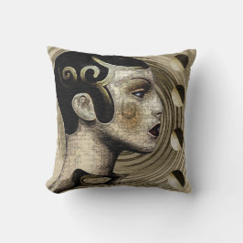 Samtida Art Deco–Nouveau Fusion Kudde