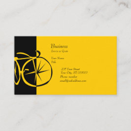 Samtida Artsy cykelträsnitt för kall modern cykel Visitkort