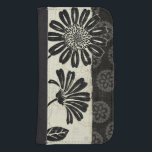 Samtida blommigt i svartvitt samsung s4 plånboksfodral<br><div class="desc">© Daphne Brissonnet/vild Apple.  Svartvitt avbilda av oavkortad blom för blommor. Avbilda kommer med en blom- mönstrad bakgrund i svart och benvita färger.</div>