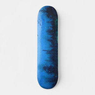 samtida grönt av skog och svart mini skateboard bräda 18,5 cm