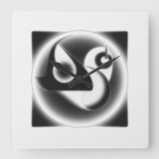 Samtida konst fyrkantig klocka