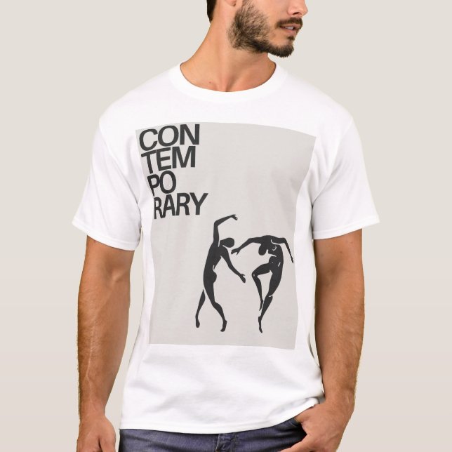 Samtida konst grafisk herr t-shirt - Modern Mi (Framsida)