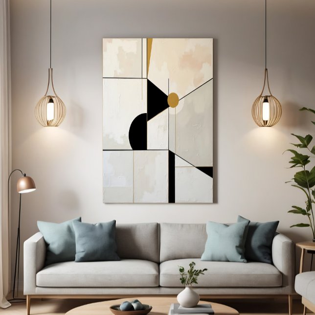 Samtida konstruktivism Dynamisk abstraktion Canvastryck (Skapare uppladdad)