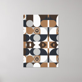 Samtida Rustik Boho Mönster Sträckt Canvas 