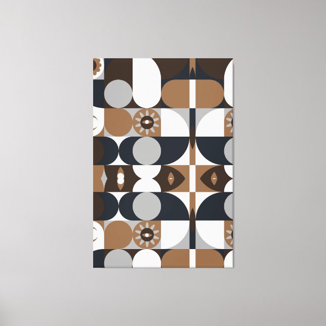 Samtida Rustik Boho Mönster Sträckt Canvas  (Framsida)