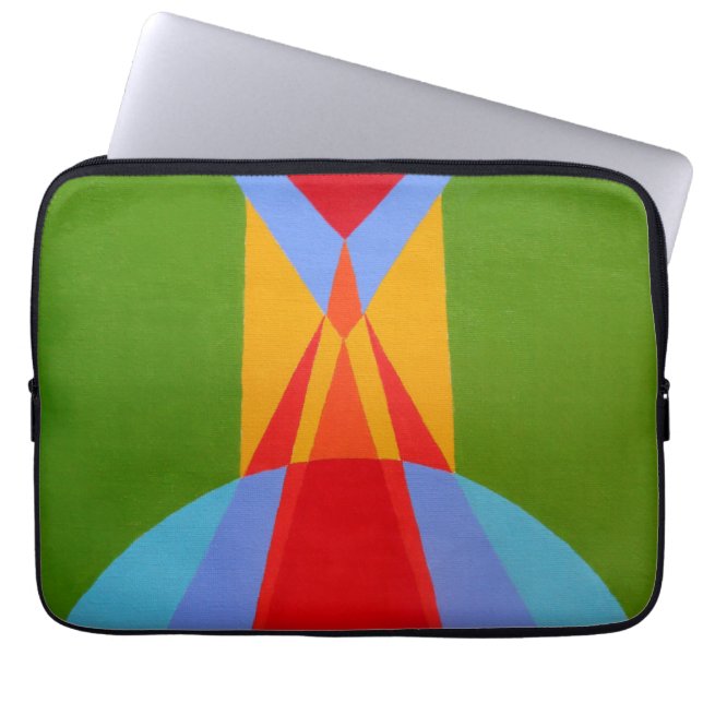 Samtida rymdskeppsdesign för laptopsleeve laptop fodral (Framsidan)