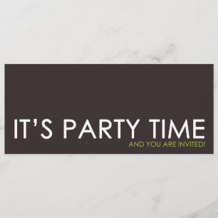 Samtidaa inbjudningar för partyTime födelsedag