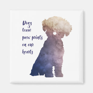 Samtidat tryck för hund älskareBichon Frise stil Magnet
