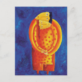 Samtidig Contemporary Art Akrylmålning Vykort