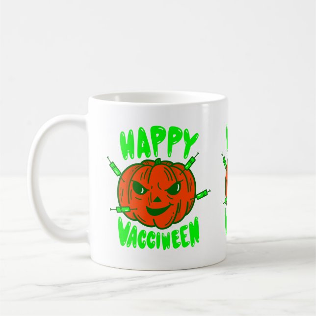 samtidig halloween-vaccinpumpvakuisering kaffemugg (Vänster)