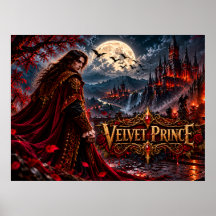 Samtidig Prince Gothic Vampire Fantasy Affisch