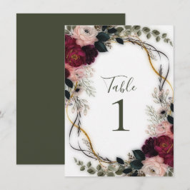 Samtidig trädgårdsblomster Bröllop  Inbjudningar