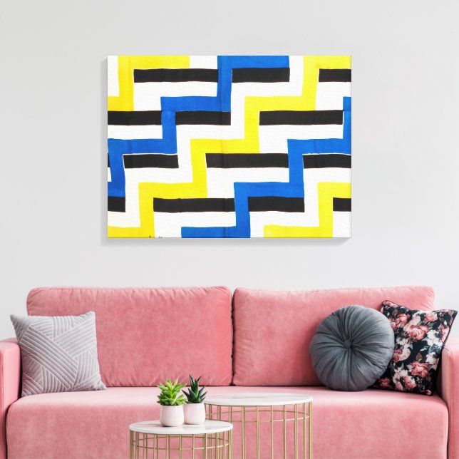 Samtidig tyg | Sonia Delaunay | Canvastryck (Insitu (Vardagsrum))