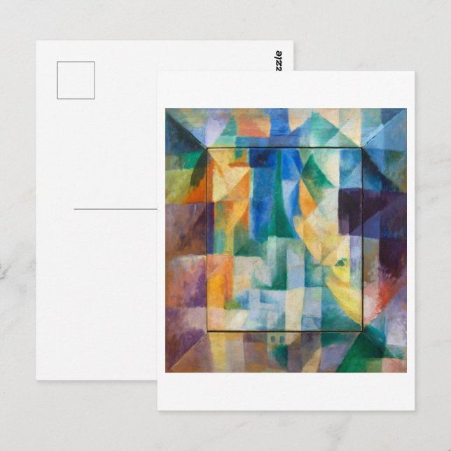 Samtidiga fönster | Robert Delaunay | Vykort (Fram/baksida)