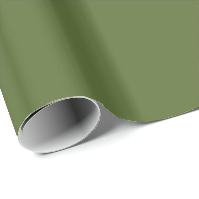 Samtliga Olivgrön Presentpapper (Rullad Hörn)