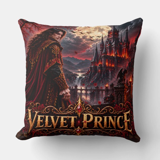 Samtliga Prince Gothic Vampire Snapback Hatt Kudde (Framsida)
