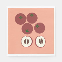 Samtpapper Servett Velvet Apple