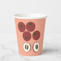 Samtpappersmugg för äpple