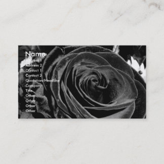 Samtrafikkort för Velvet Rose Visitkort