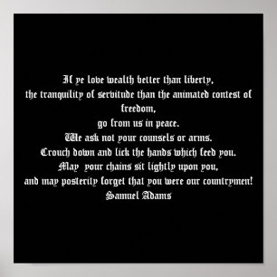 Samuel Adams - affisch