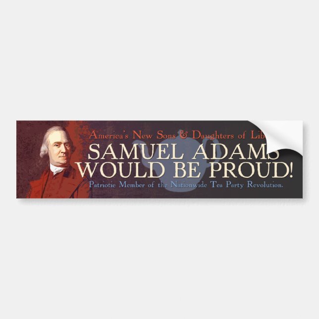 Samuel Adams bildekal (Framsidan)