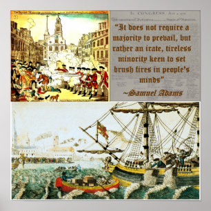Samuel Adams - Boston uppror Poster
