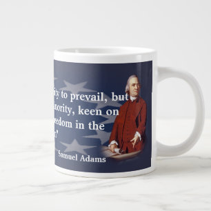 Samuel Adams citat om penselbränder av frihet Jumbo Mugg