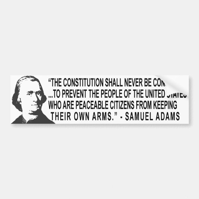 Samuel Adams citationsteckenbildekal Bildekal (Framsidan)