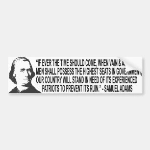 Samuel Adams citationsteckenbildekal Bildekal