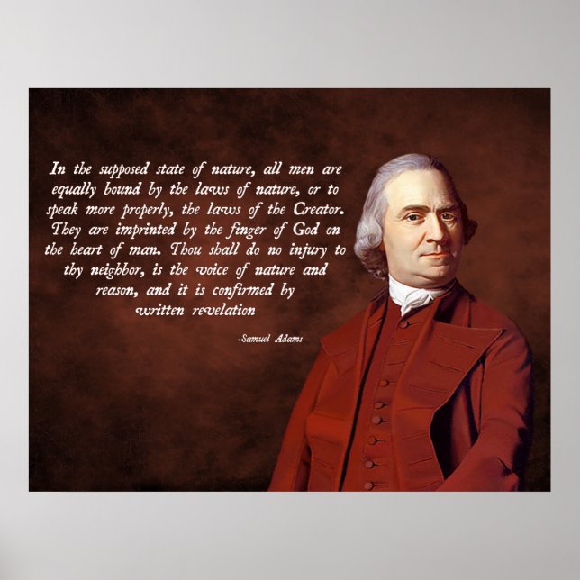 Samuel Adams Gud Poster (Framsidan)