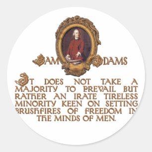 Samuel Adams, Irate och Tireless Guy Runt Klistermärke