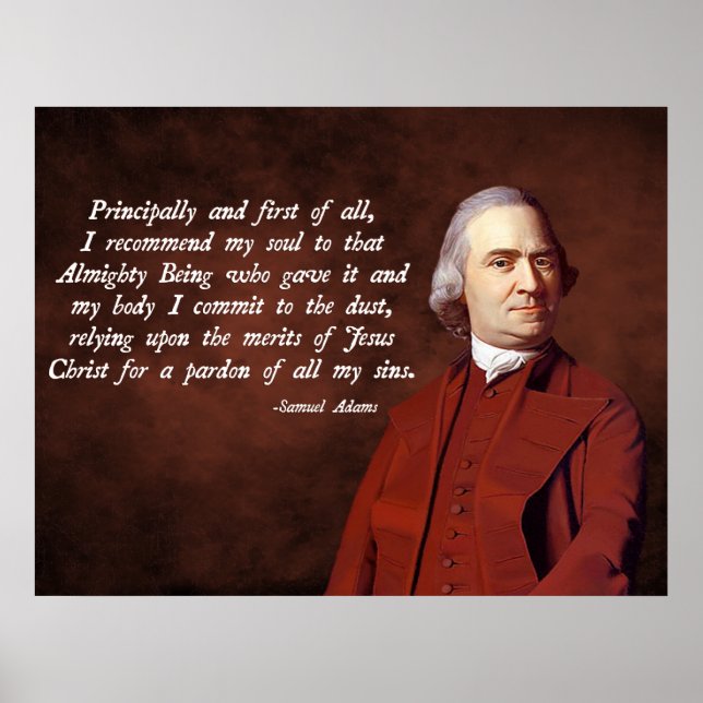 Samuel Adams Jesus Poster (Framsidan)