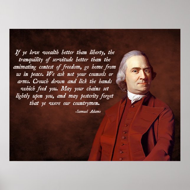 Samuel Adams Liberty Poster (Framsidan)