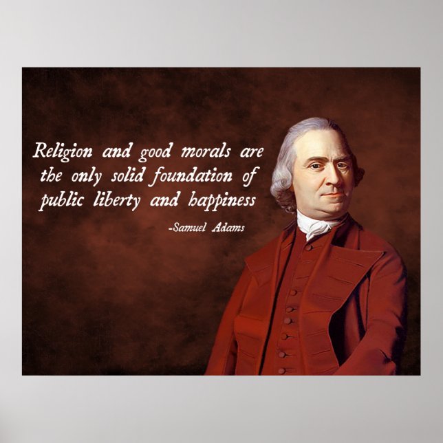 Samuel Adams Morality Poster (Framsidan)