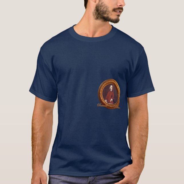 Samuel Adams och det Boston Teapartyet T-shirt (Framsida)